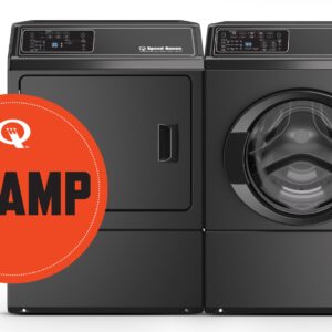 Speed Queen [3] AFNE9B MB + DRYER  Black Touch Front Load Pack